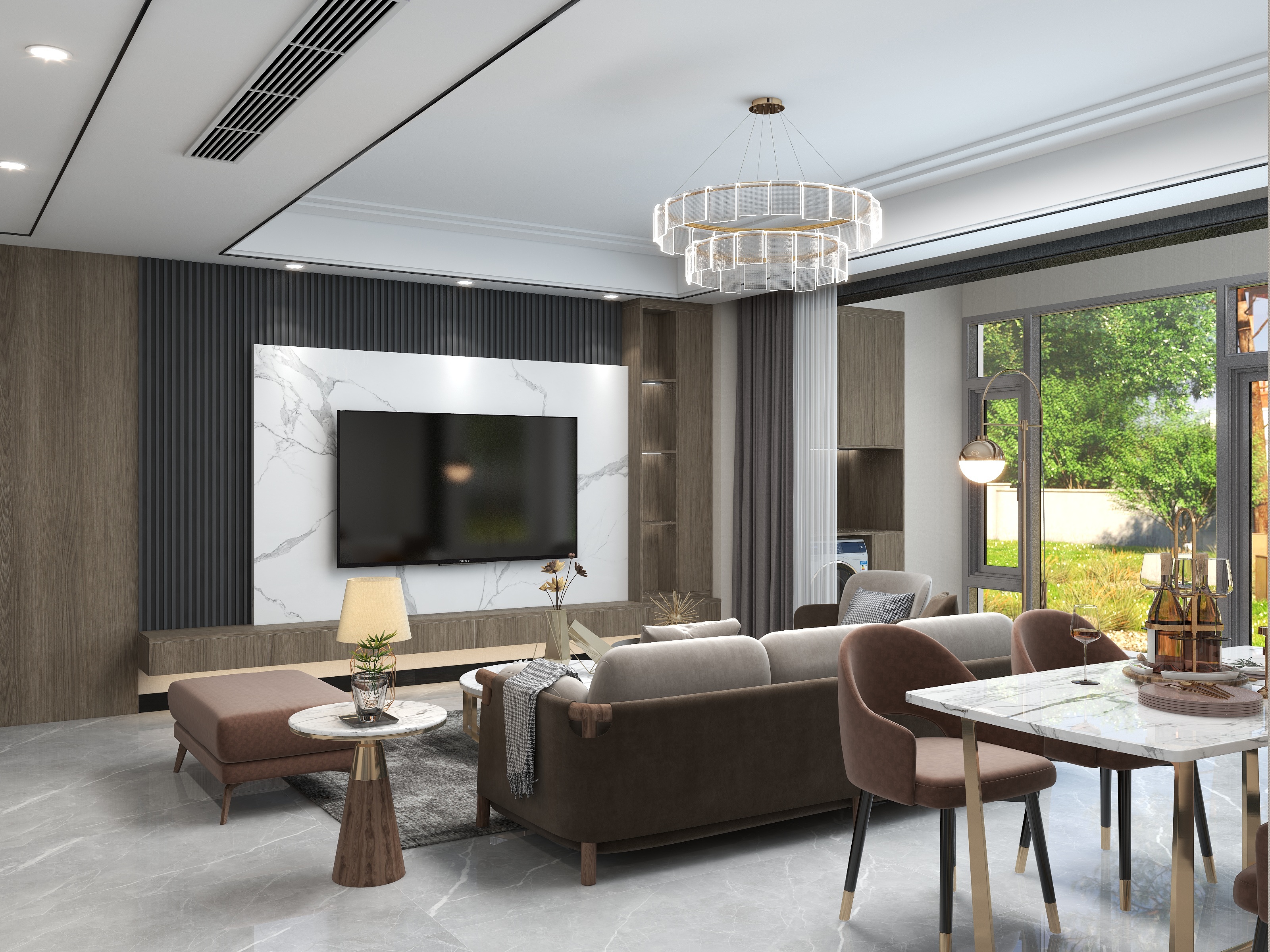 设计师楚巍-101㎡2室装修效果图