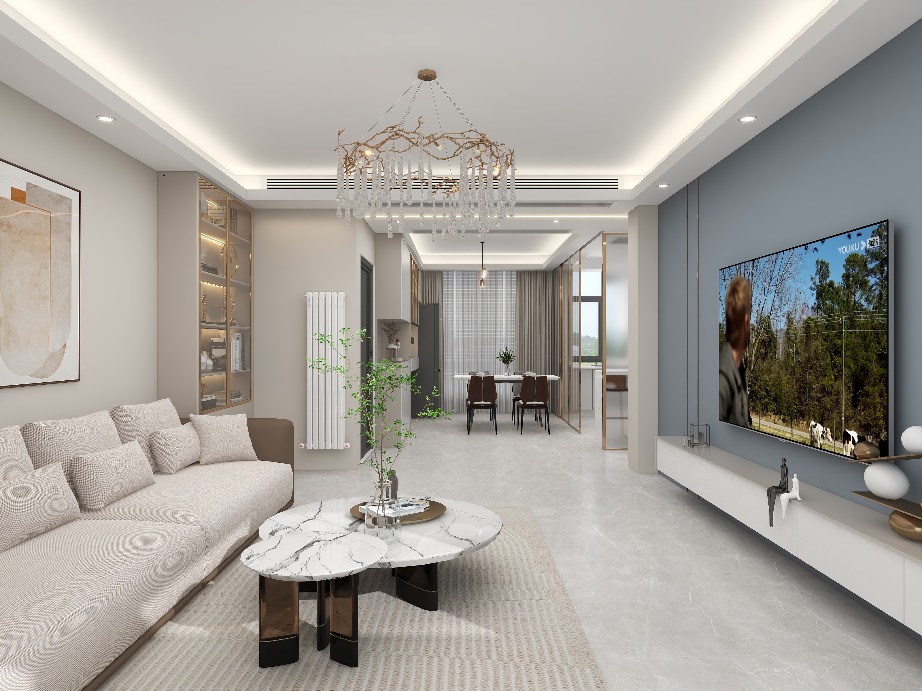 壹诺设计工作室-144㎡4室装修效果图