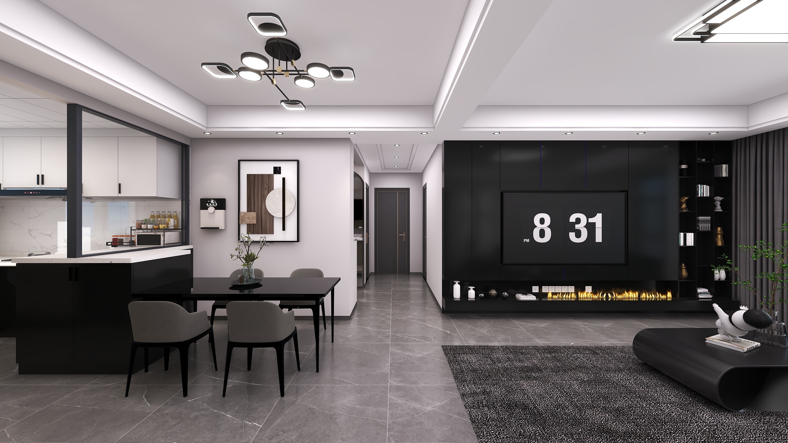 设计丨彦武-隐山观湖124㎡4室-装修设计方案