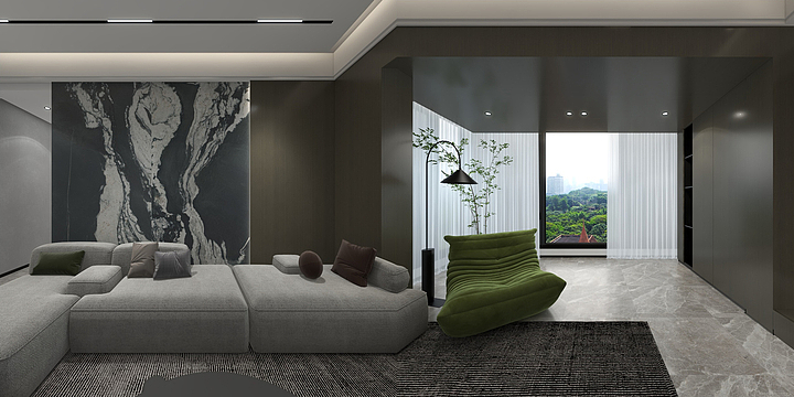 小桥流水MALI-玉林北流十里江湾碧桂园（现代简约风)-装修设计方案