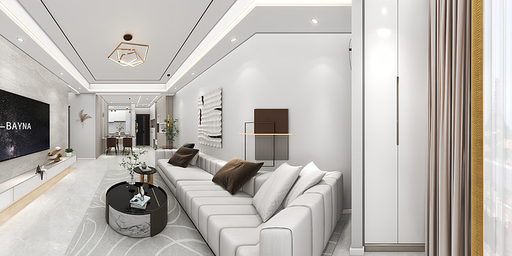 ZHI空间丁设计-英伦尚品--现代简约-装修设计方案