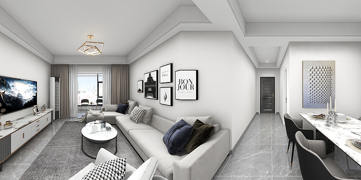 设计师X徐-恒开滨河城2#2103室-装修设计方案