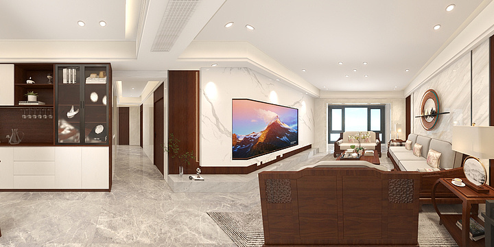 张玉泉-华侨城11座03户型-全景图Ⅳ（T：13420706357）-装修设计方案