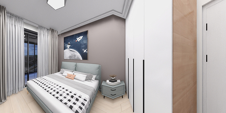 设计师一范龙强-103㎡3室-装修设计方案