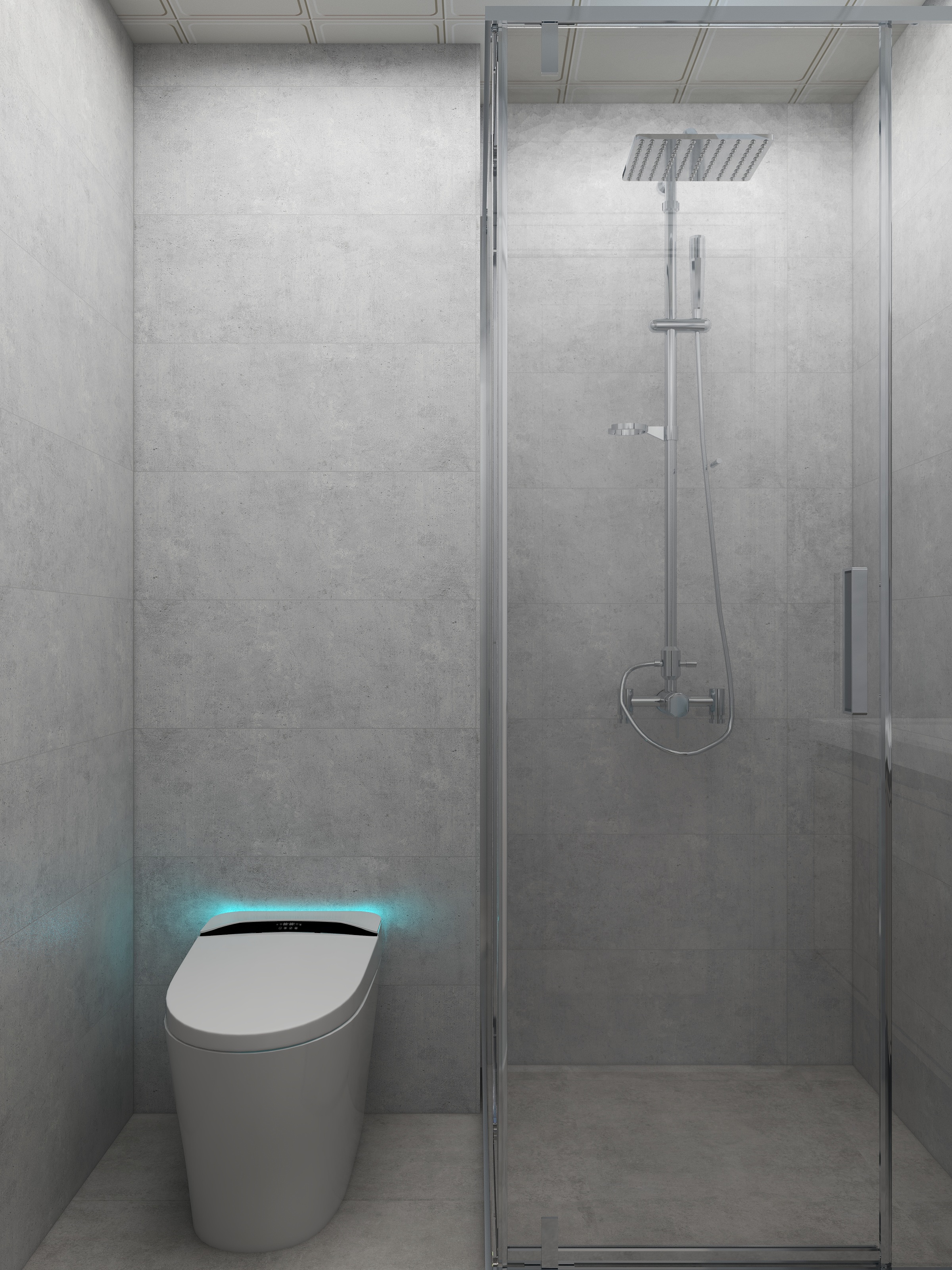 壹诺设计工作室-112㎡4室-现代简约 一层卫生间装修效果图第1张