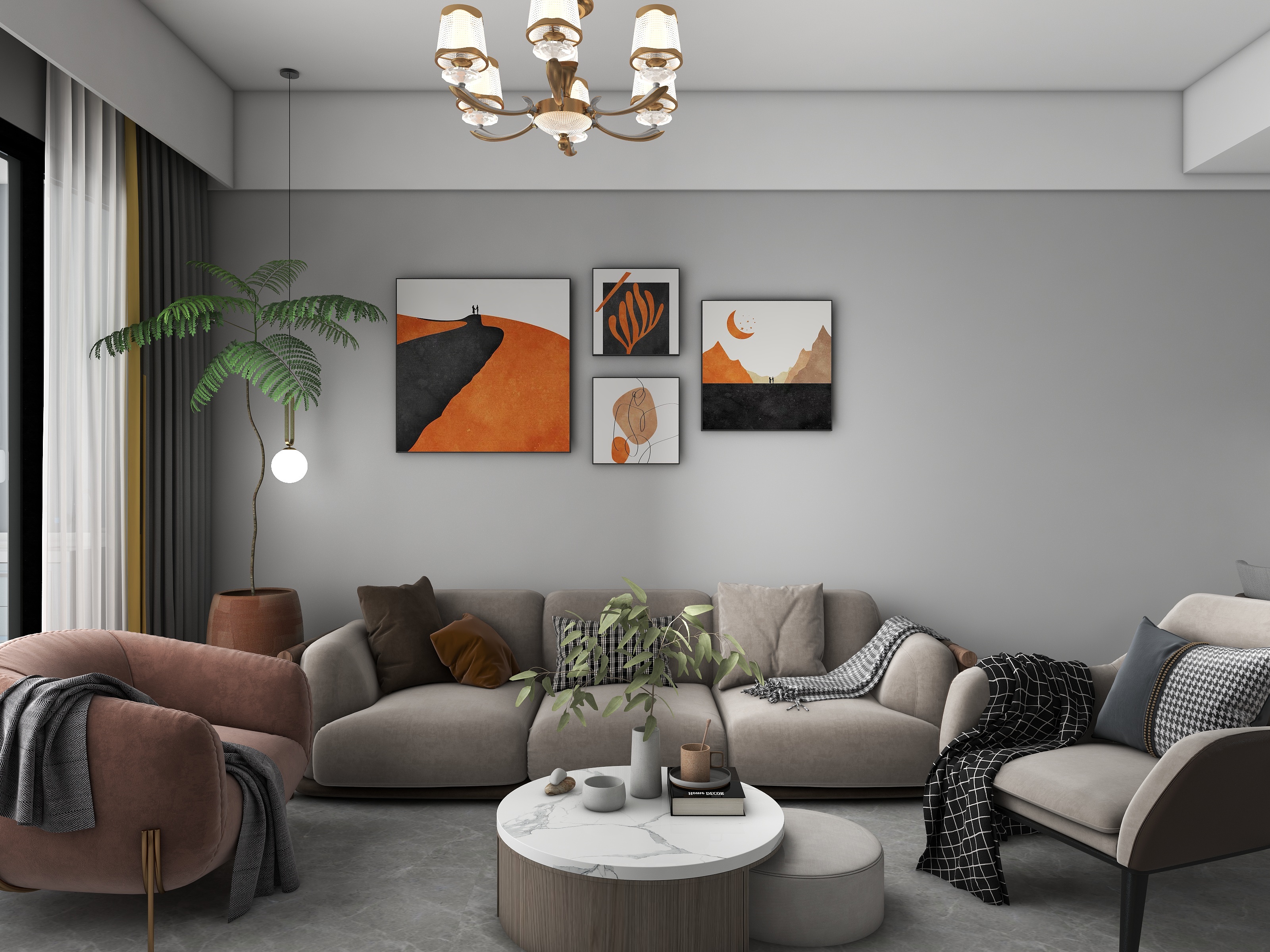 Fangel的热爱-华发琴澳新城国际海岸110㎡3室-装修设计方案