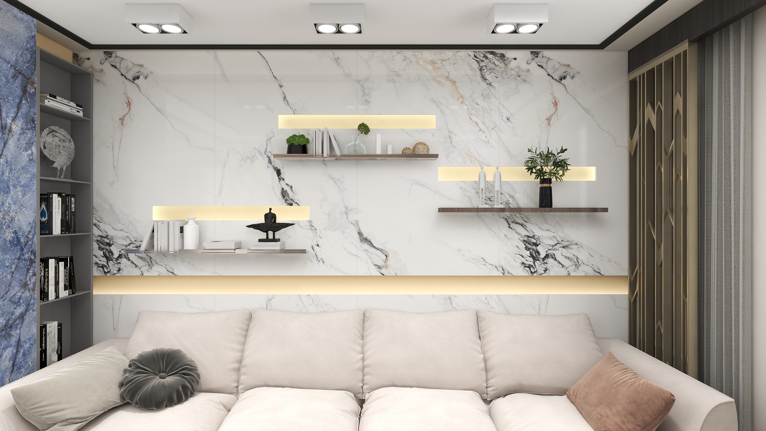 DreaminWong-83㎡3室2厅2卫现代，小户型，旧改-装修设计方案