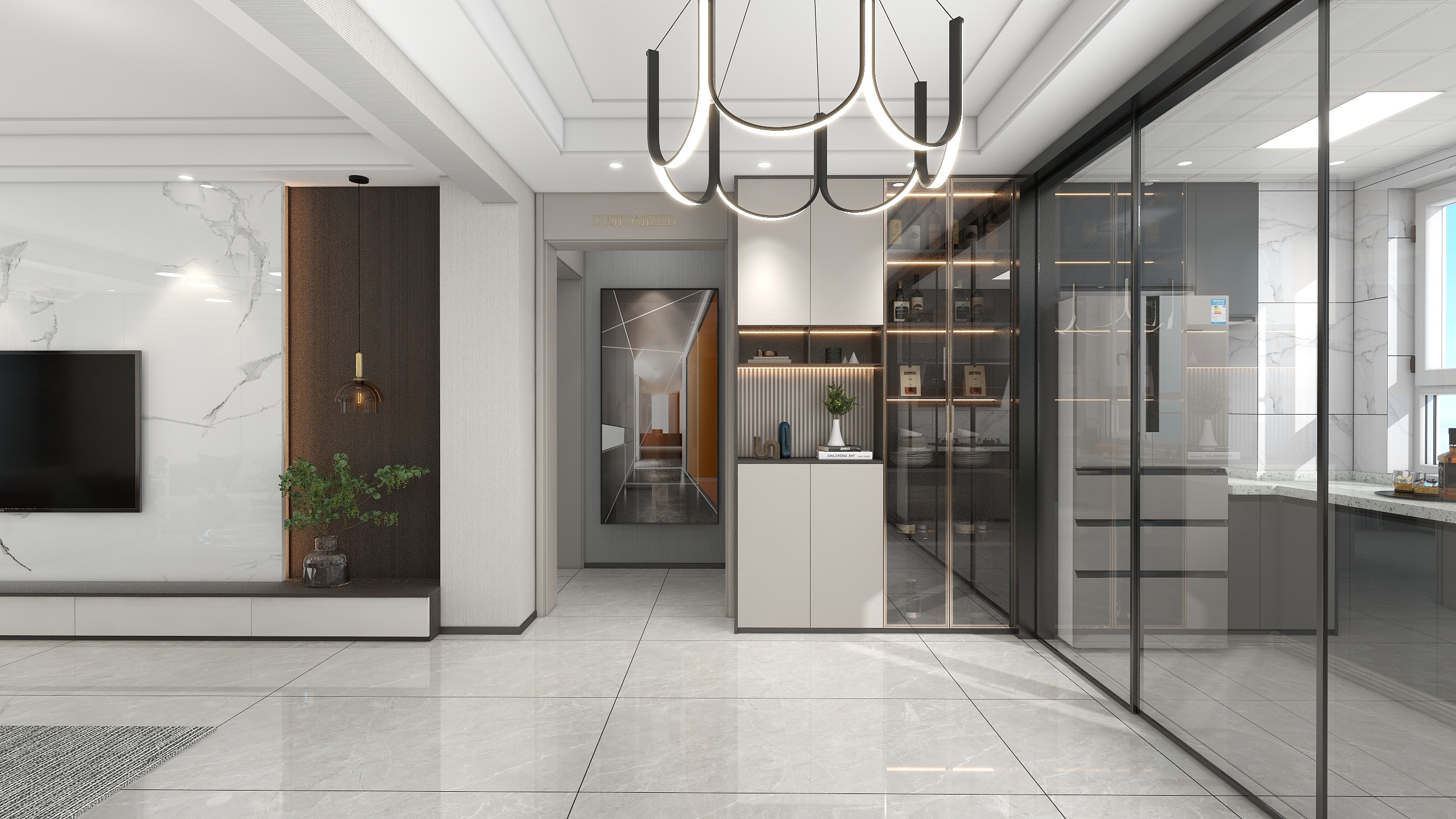 酒泉雅枫装饰设计总监一薛军-金悦府E座-现代轻奢-装修设计方案