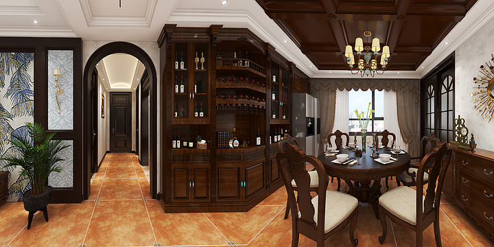 H丨Design-美式平层-装修设计方案