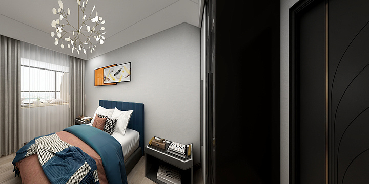 陆晋-硬装专业等级考核户型-副本-装修设计方案