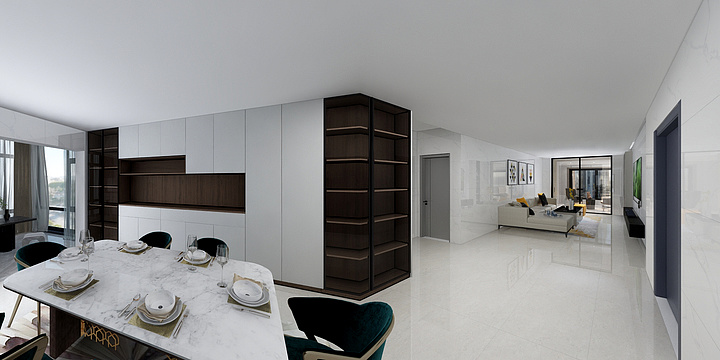 老板集团金帝智能厨电潘-金光灿烂2-1-601一改-装修设计方案