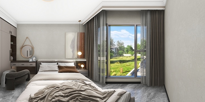 马克设计装饰-上海新城高6-2-1801-装修设计方案