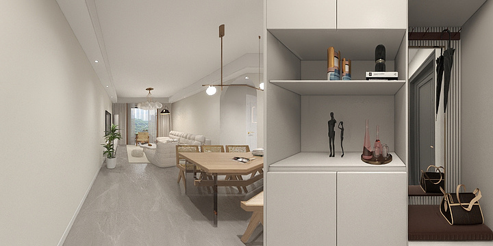 会员渲染账号-2-9龙湖江天阙效果图施工图表现（b）-副本-装修设计方案