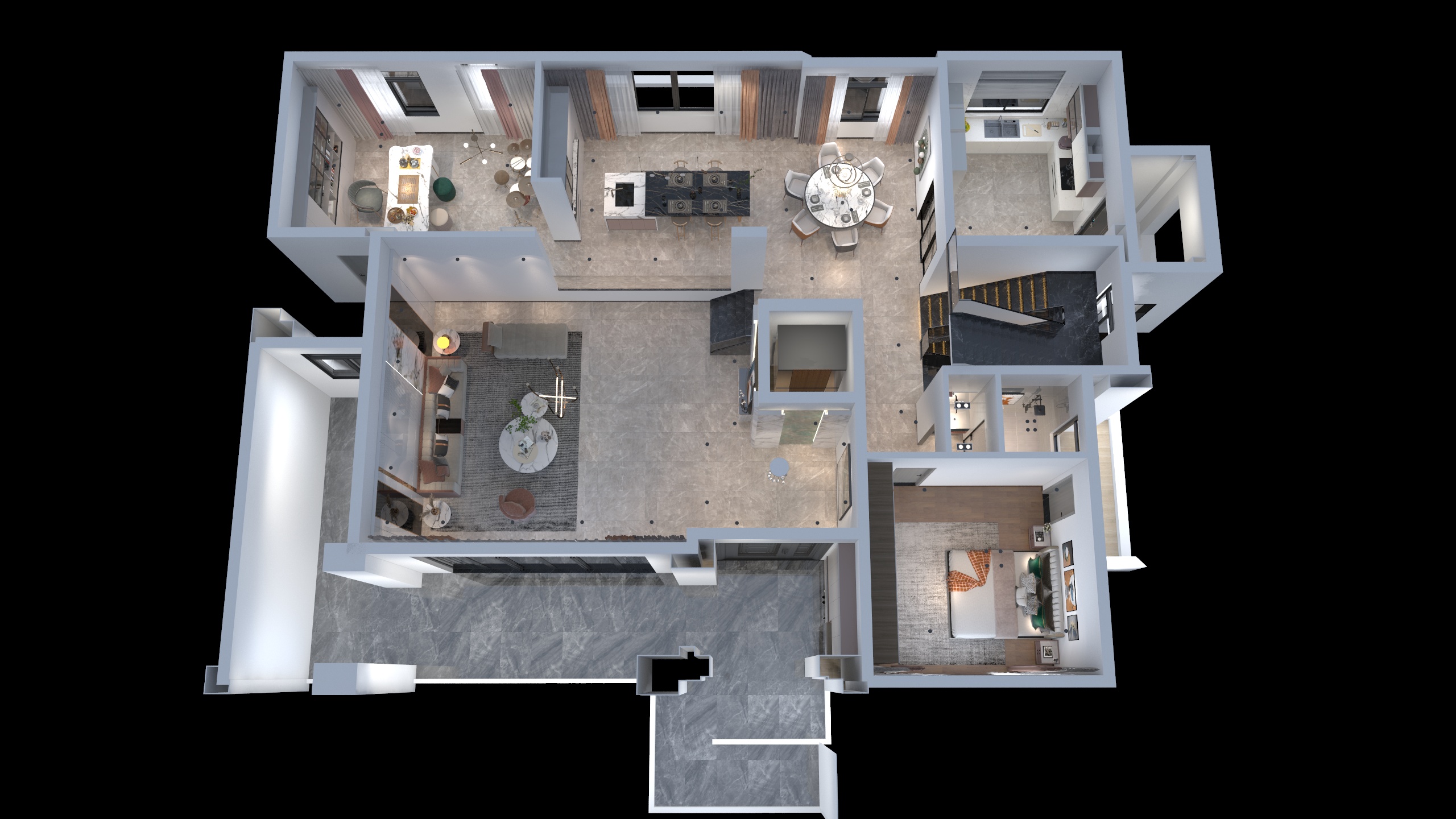 首席CEO设计师-肇庆四会碧桂园.凤凰半岛别墅-王总-装修设计方案