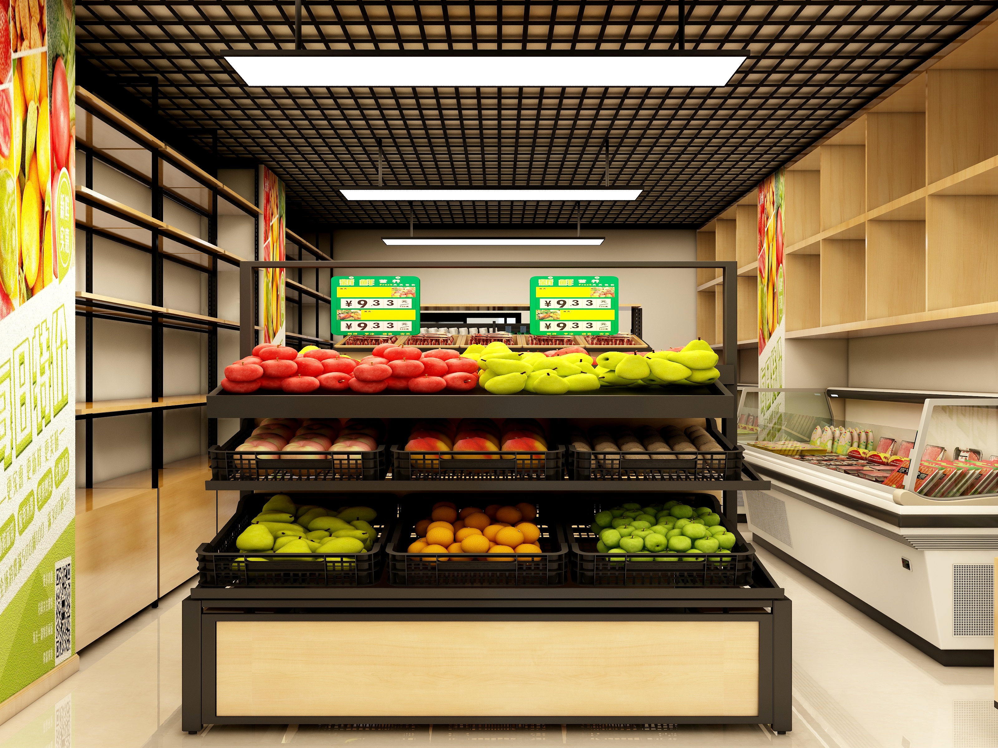 新疆设计师程海英-万源步行街88㎡1室装修效果图