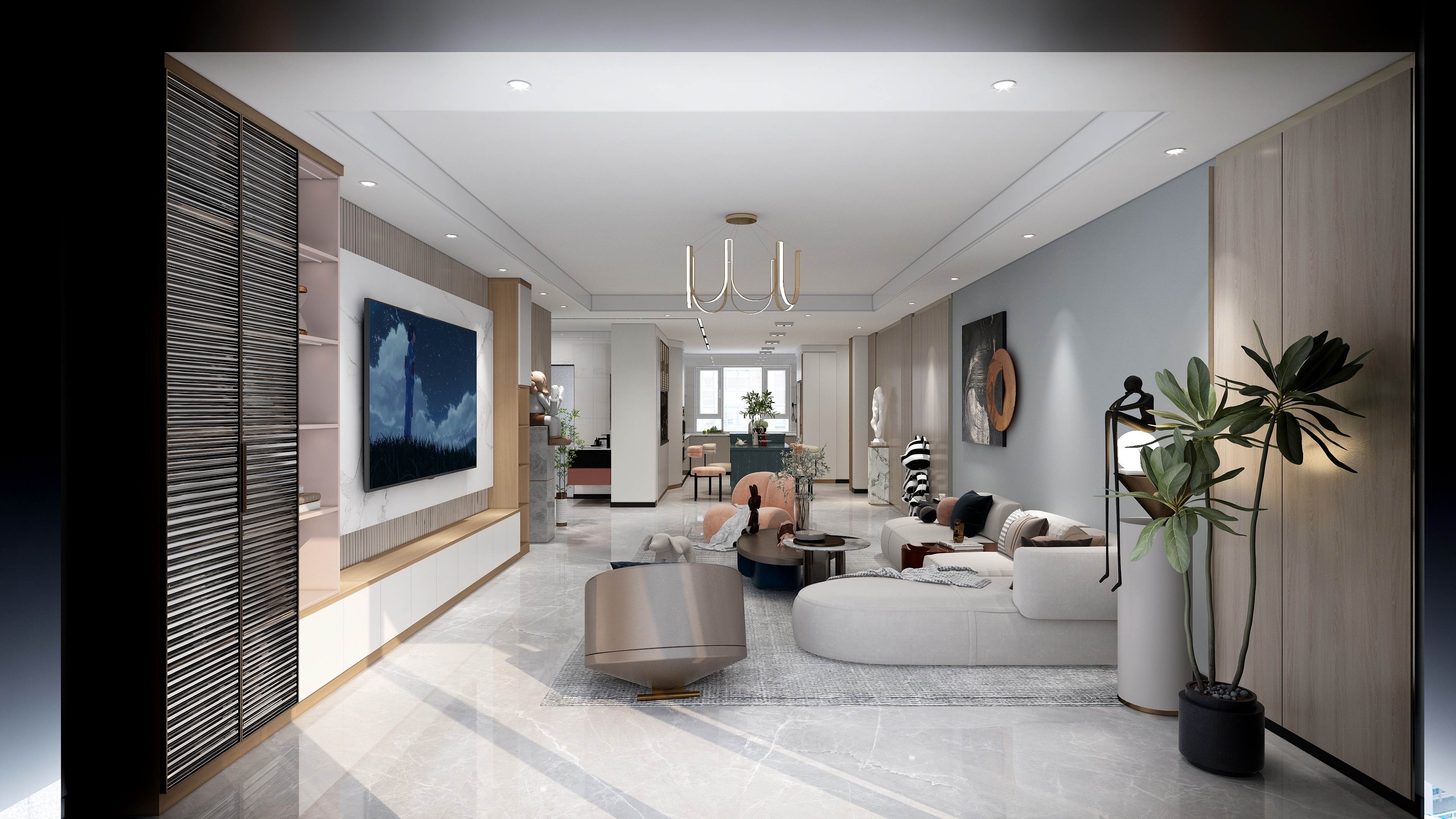 昌吉玛格-万科未来之城156㎡4室-装修设计方案