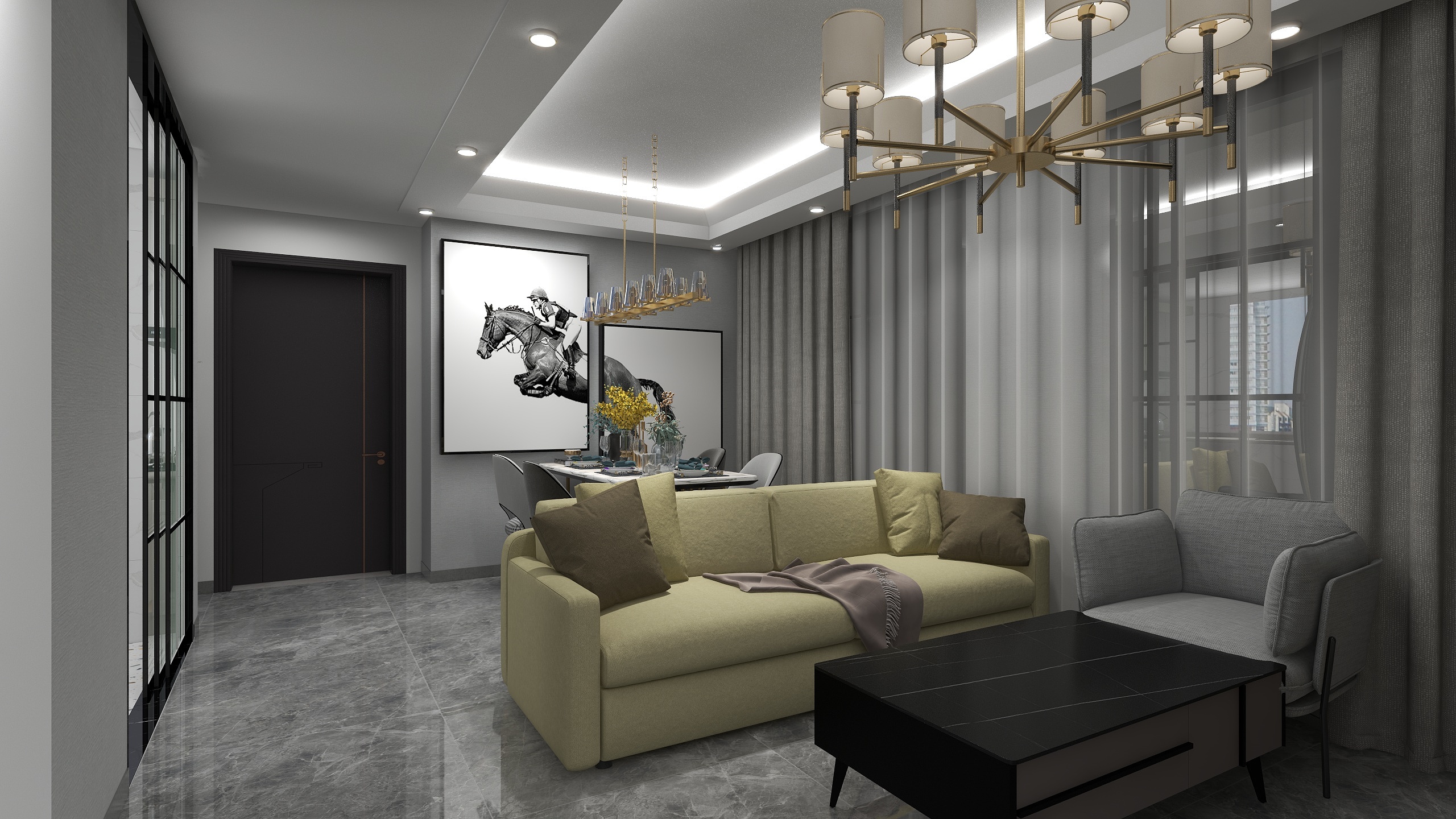 创美家居设计-中梁正荣府95㎡4室-装修设计方案