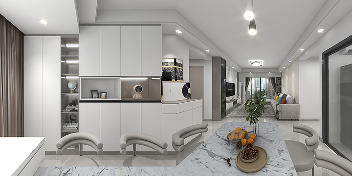 室内改造师小刘-凯茵又一城13栋1601-装修设计方案