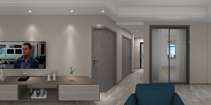 志航997-国博新城泊雅居5栋1206平面布置图-装修设计方案