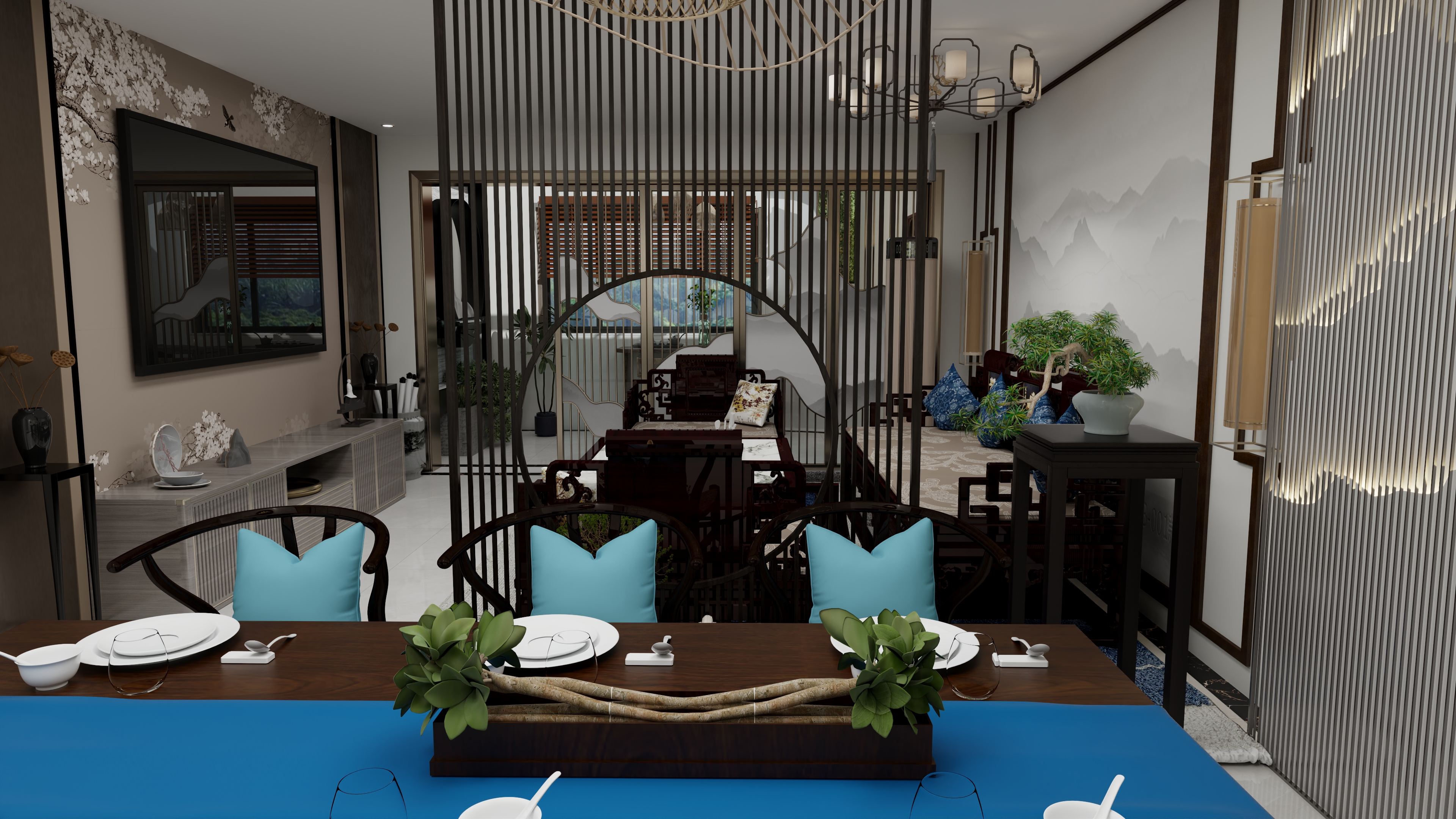 姜宜婧-保利东湾新中式52㎡-装修设计方案