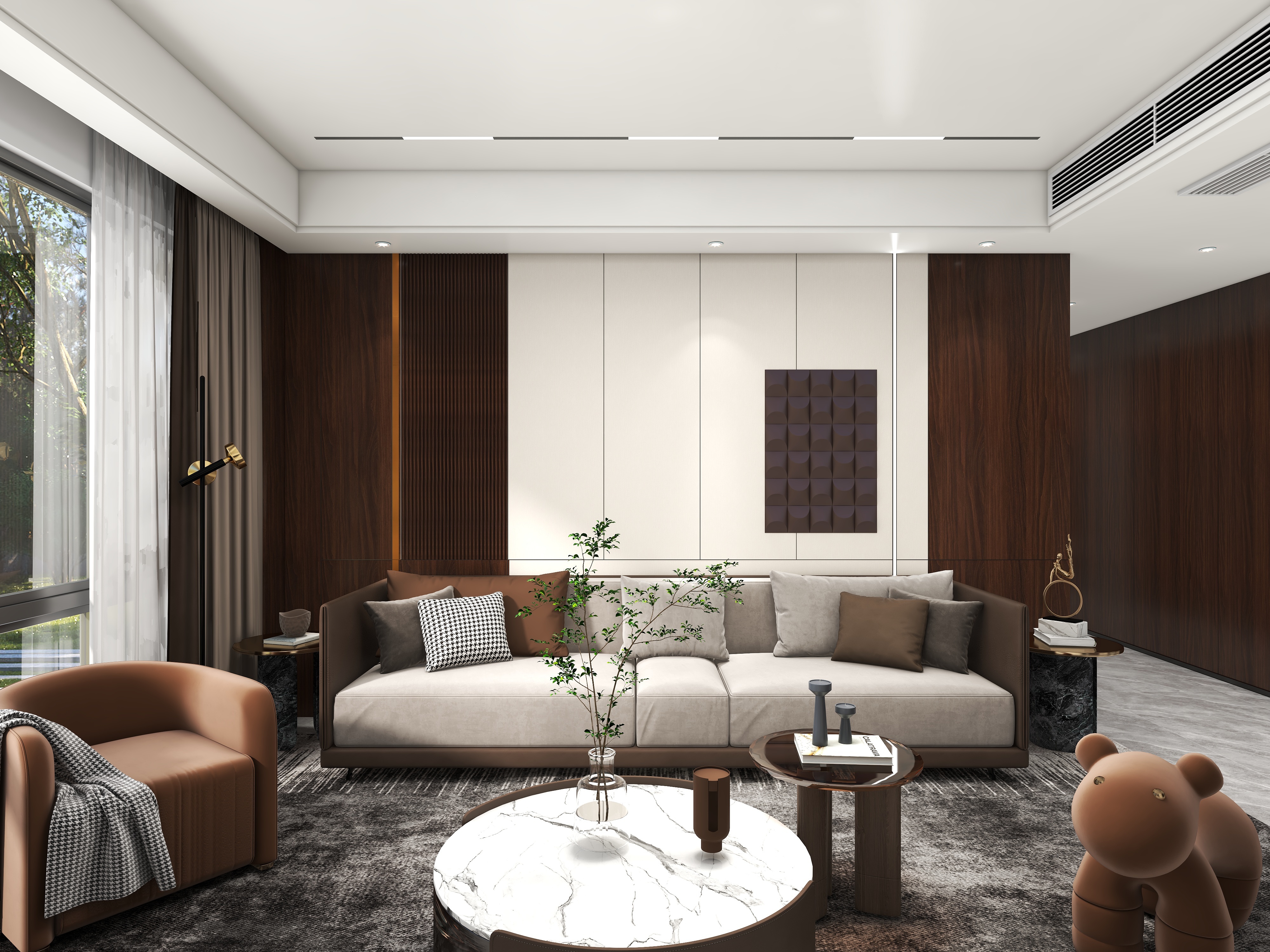 清风徐来0108-东投状元府164㎡1室-装修设计方案