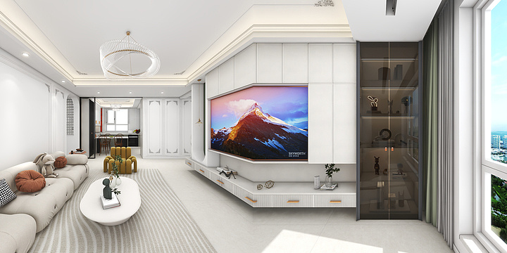 兰州伊恋设计部-天庆国际四期27-1-1204   雷姐 法式-装修设计方案