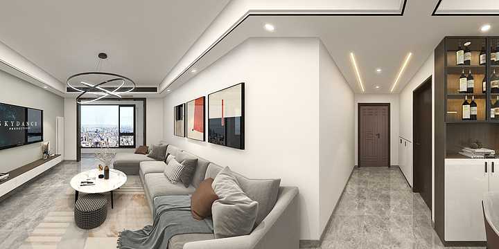 全案设计LL-效果图4#1301室-装修设计方案