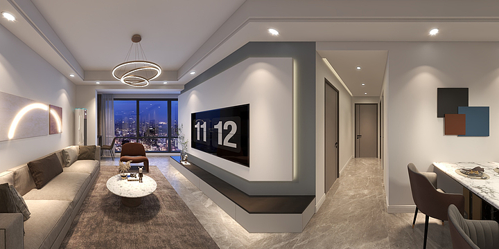 三幸设计-H-御景江山现代风格-装修设计方案