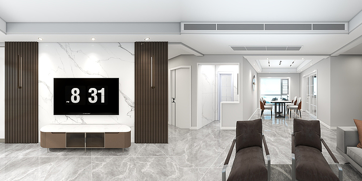 麻城宇宸装饰-紫台135㎡-装修设计方案