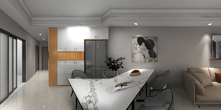 全案设计师娟子-保利・香槟国际-装修设计方案