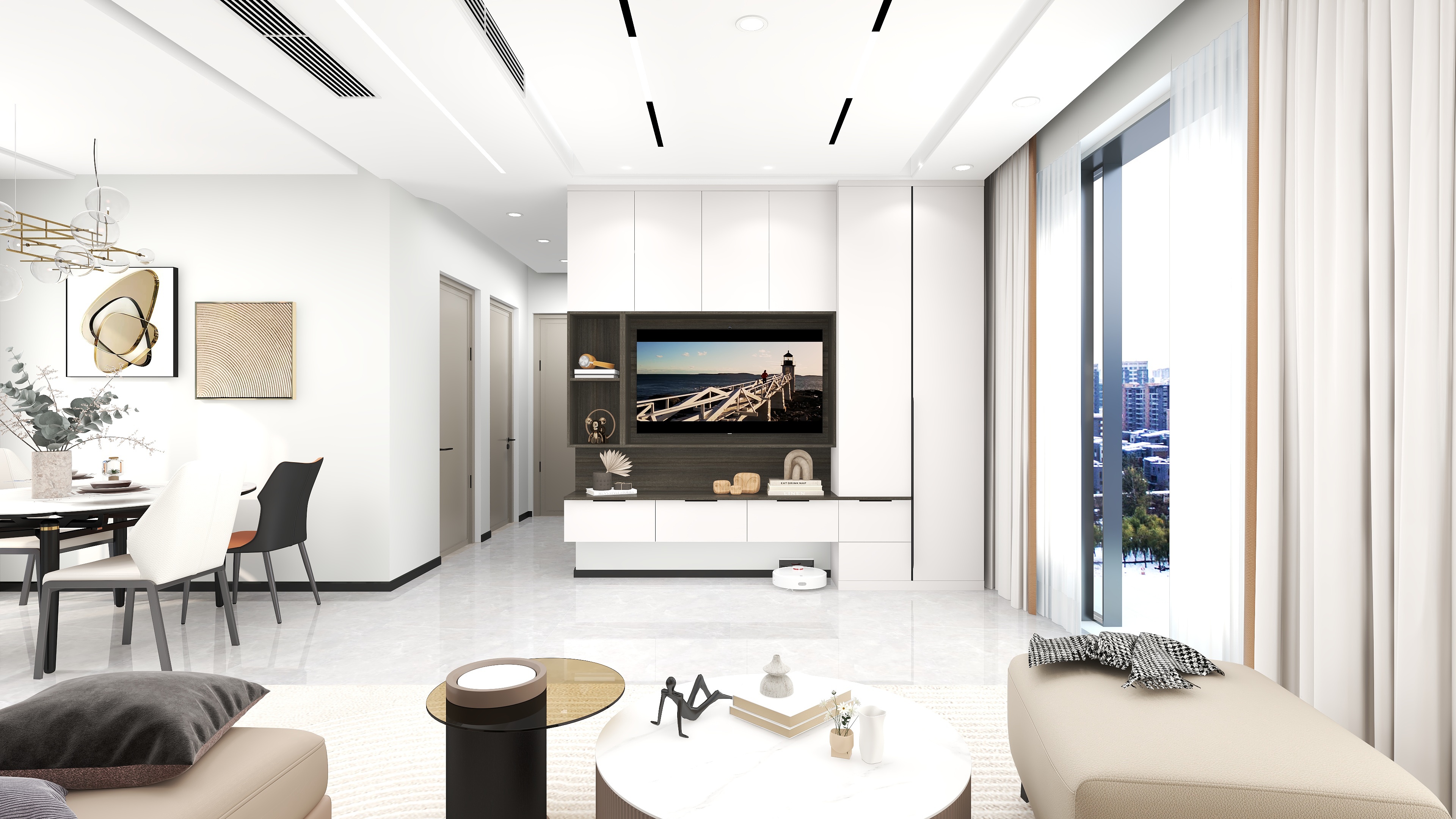 朱春香1-星星凯旋国际-三室一厅装修效果图