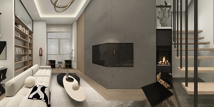 全景效果图案例--宾悦中心520-装修设计方案