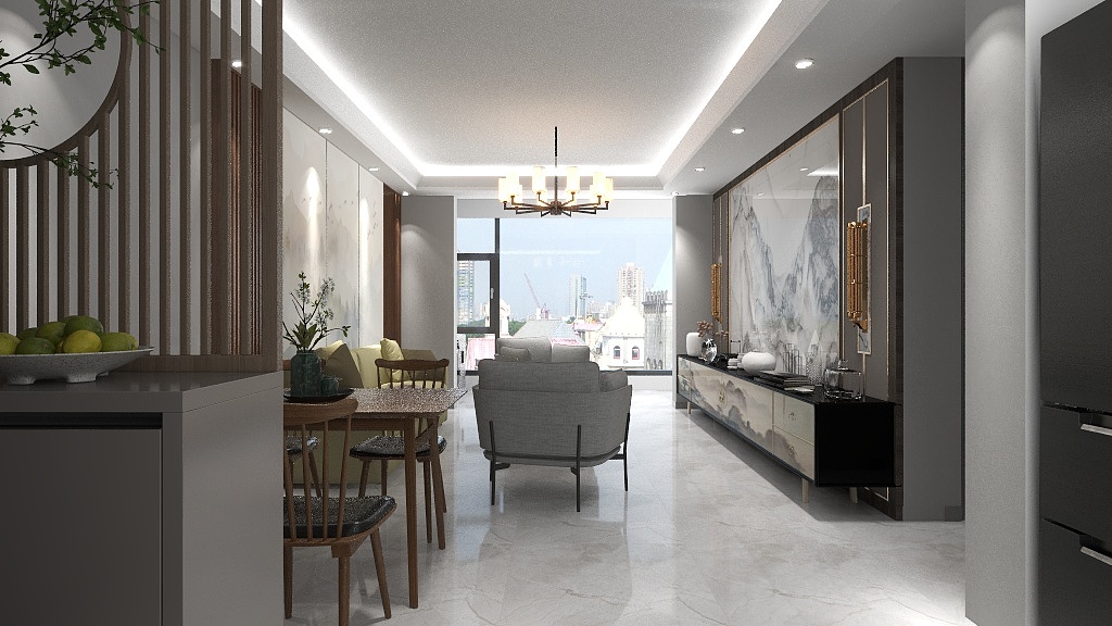 老酒plus咖啡-双利城央府108㎡3室-装修设计方案