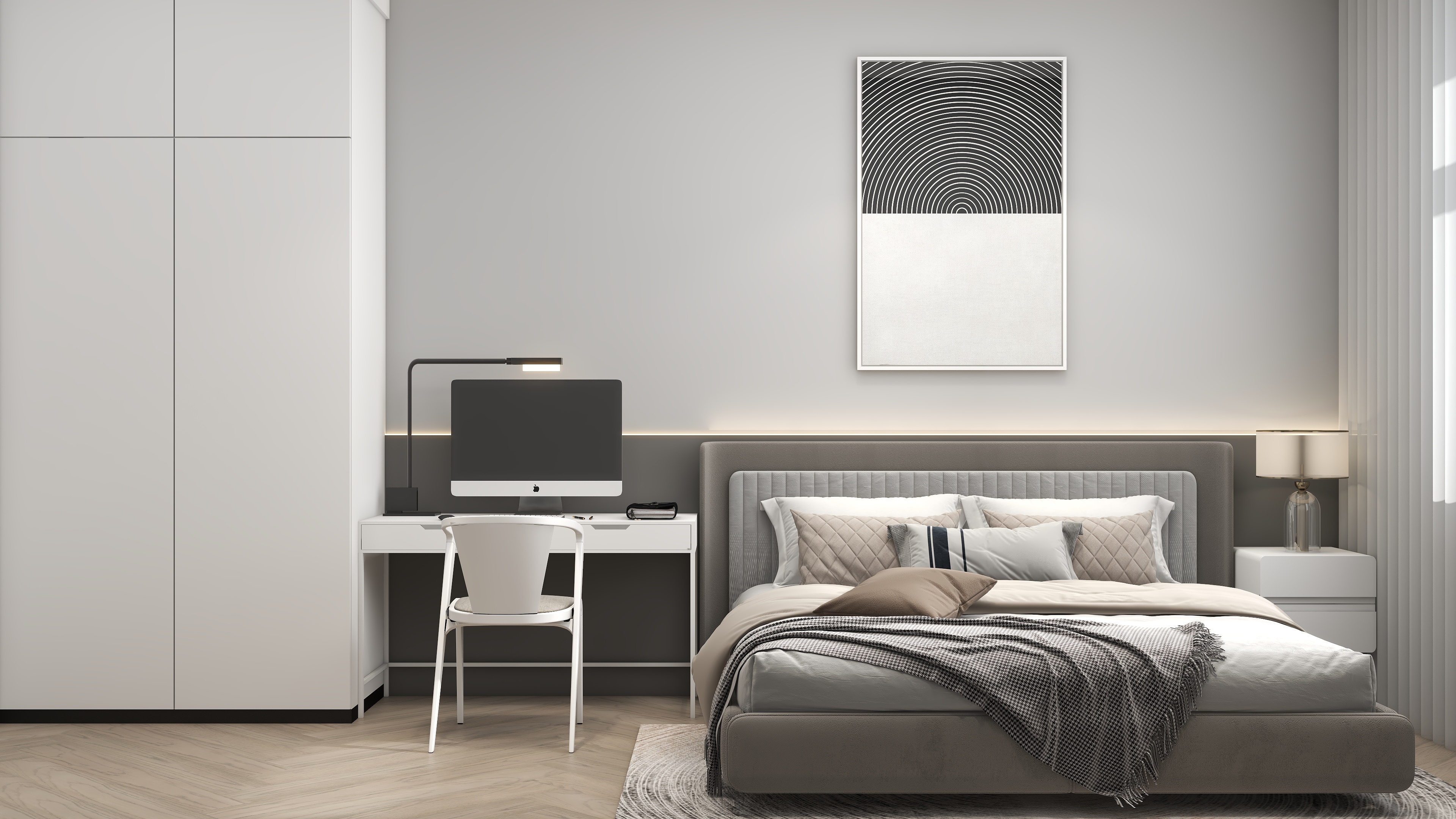 庄育霖-天津深蓝公寓64设计装修效果图