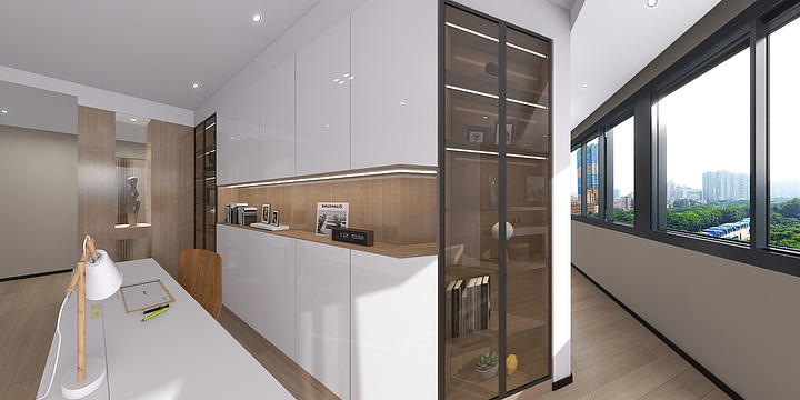 常州质越设计-洛阳欧窑私房2楼效果图-装修设计方案