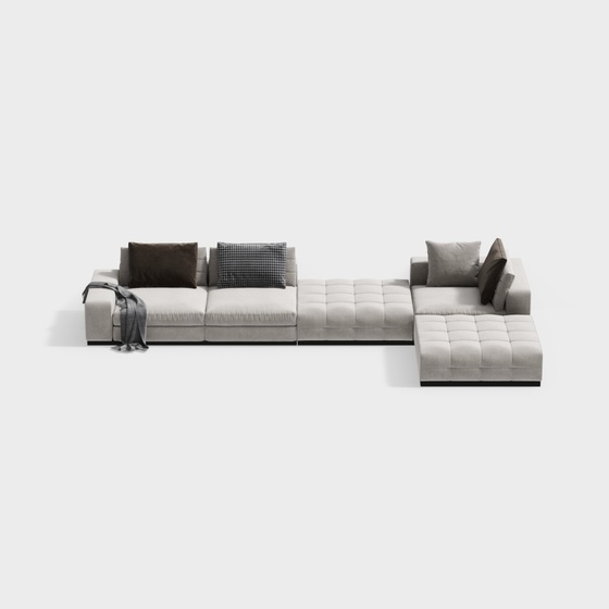 Youjiamiao with Italian minimalist minotti Lawrence corner L-shaped sofa