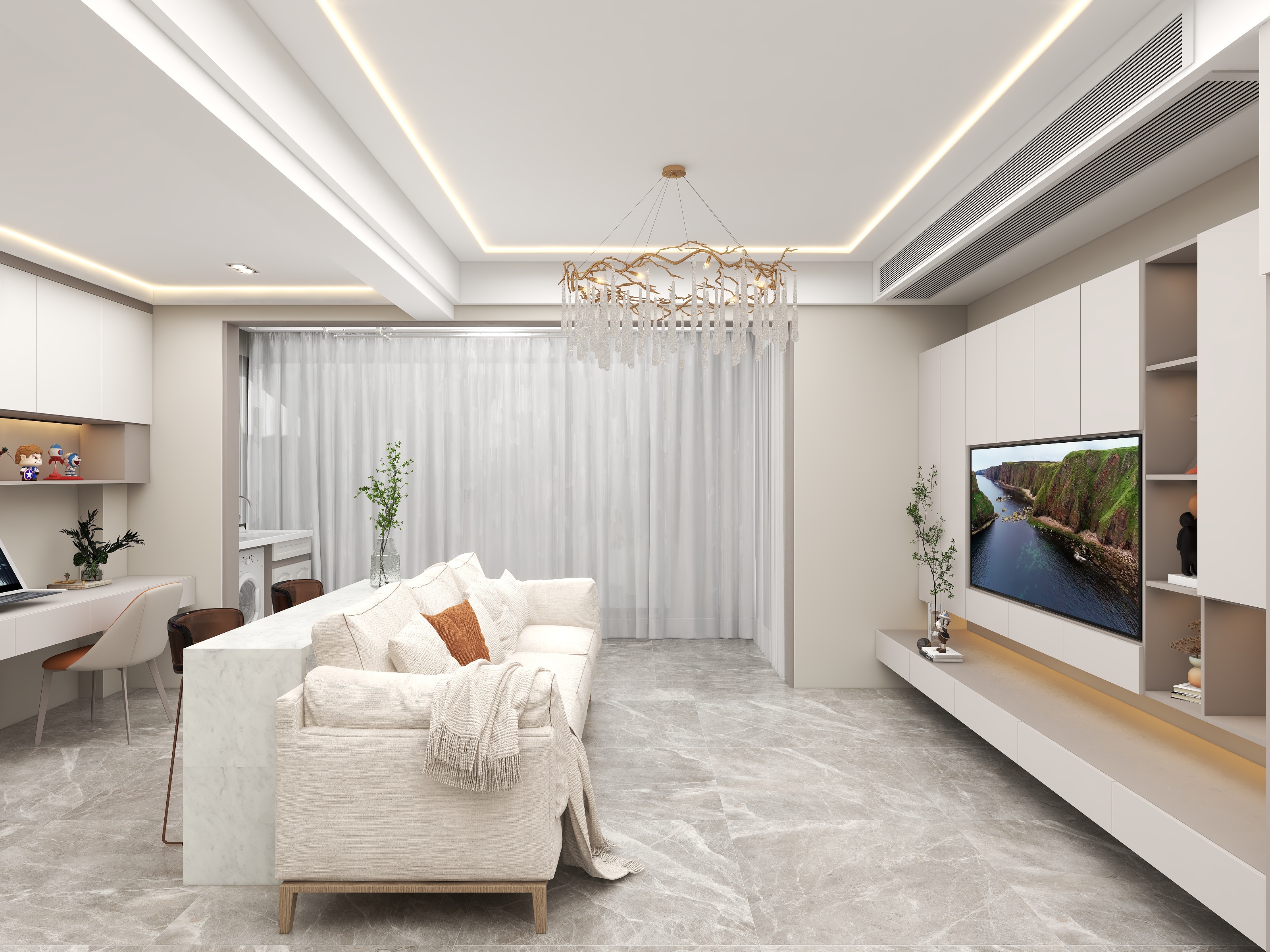 壹诺设计工作室-现代简约装修效果图