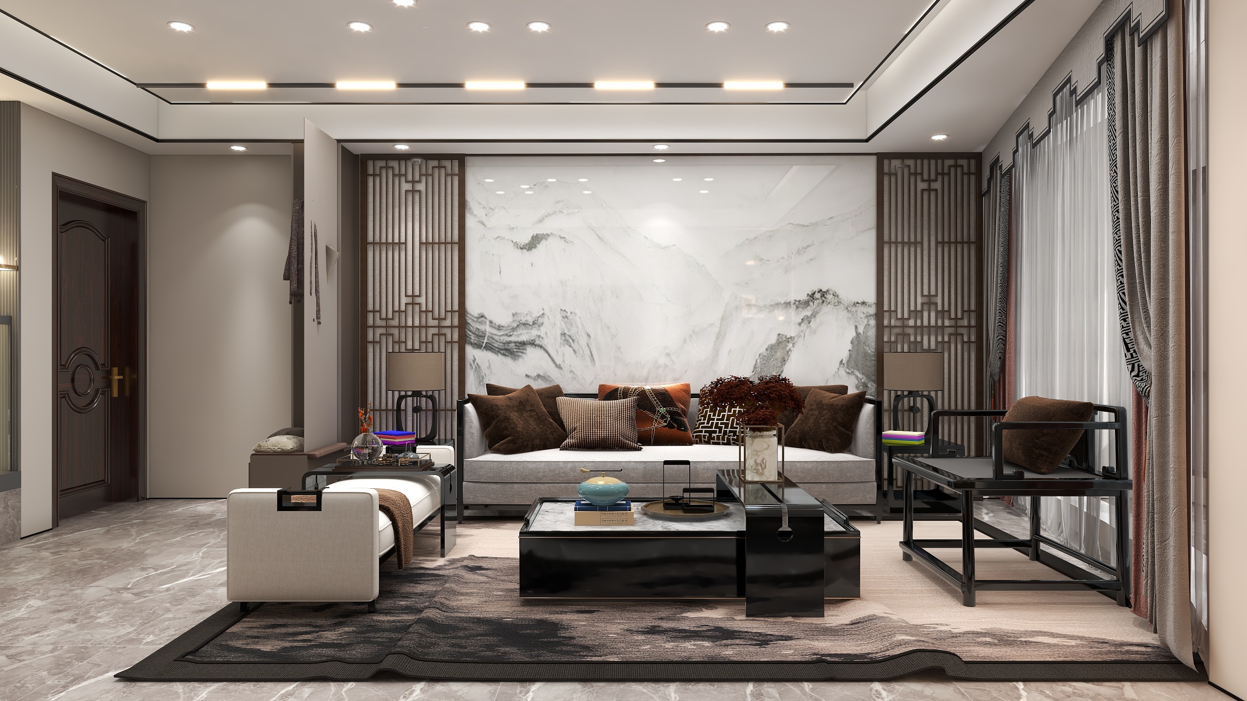 偏执uPaq-177㎡1室装修效果图