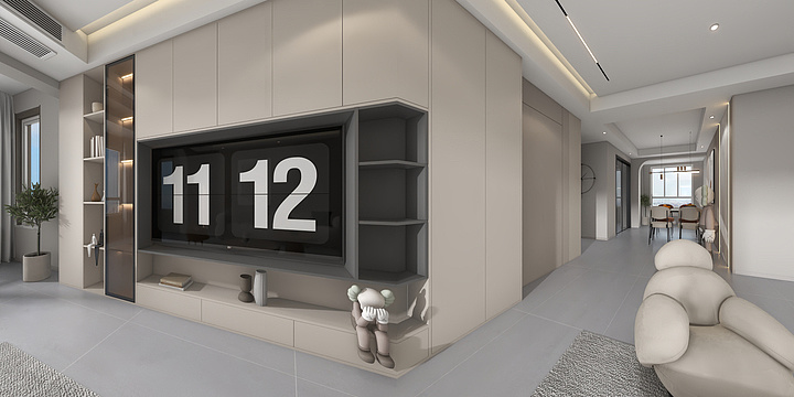 LDESIGN--金陵世家奶油风-装修设计方案