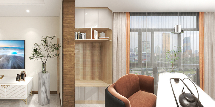 云梦设计工作室-杭川府效果图-装修设计方案