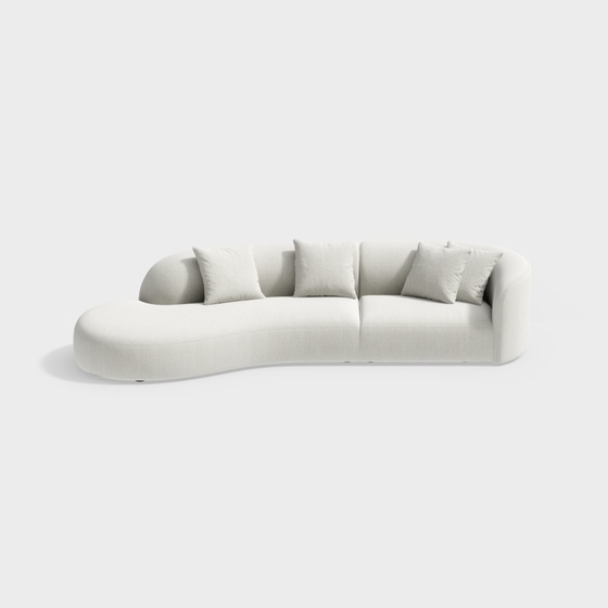 Youjiamiao with Italian minimalist B&amp;B big moon shaped L-shaped sofa 186464502