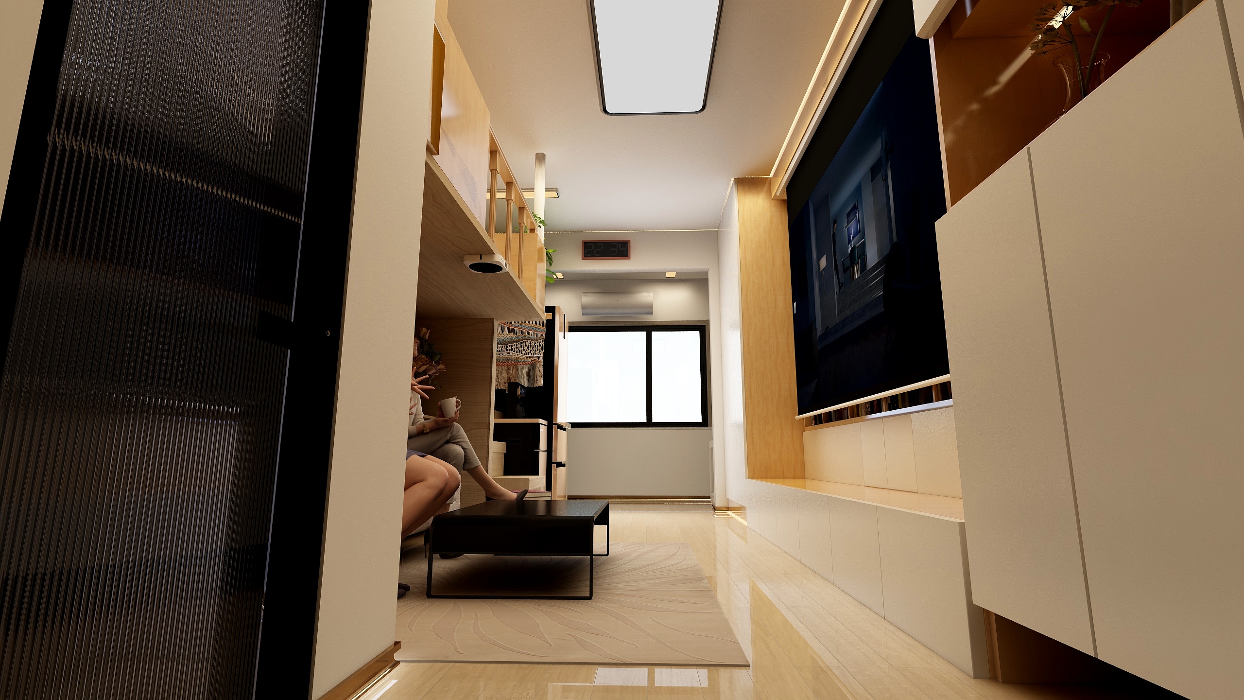 帆成-时代天骄34㎡1室-装修设计方案