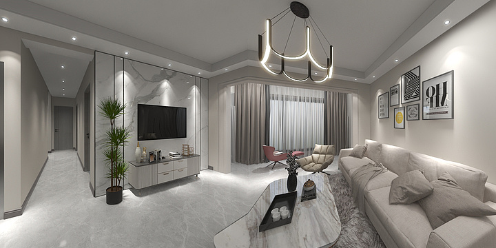 雨滴QRMs-卓越君城1-3-601-副本-装修设计方案