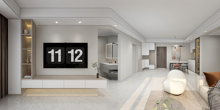 王小米135-下马121㎡3室-装修设计方案