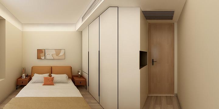 境造空间设计-幸福里13-2502 客厅  主卧   客卧-装修设计方案