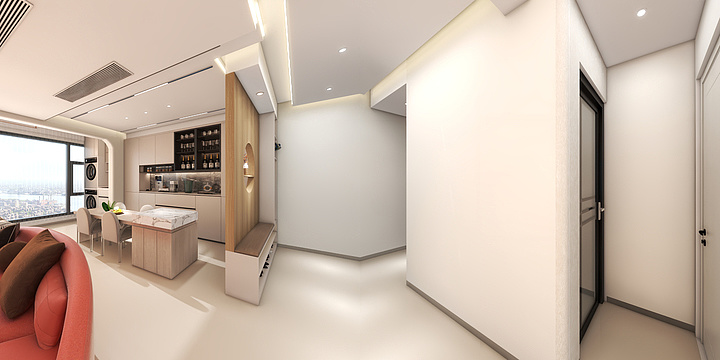 李航宇2014-名邦幸福里高层边户奶油风-装修设计方案