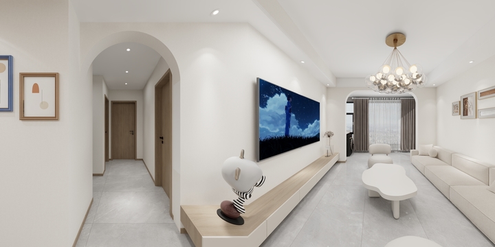 蒲公英设计工作室-城市之光-4#1#1202-奶油风--宏陶-装修设计方案