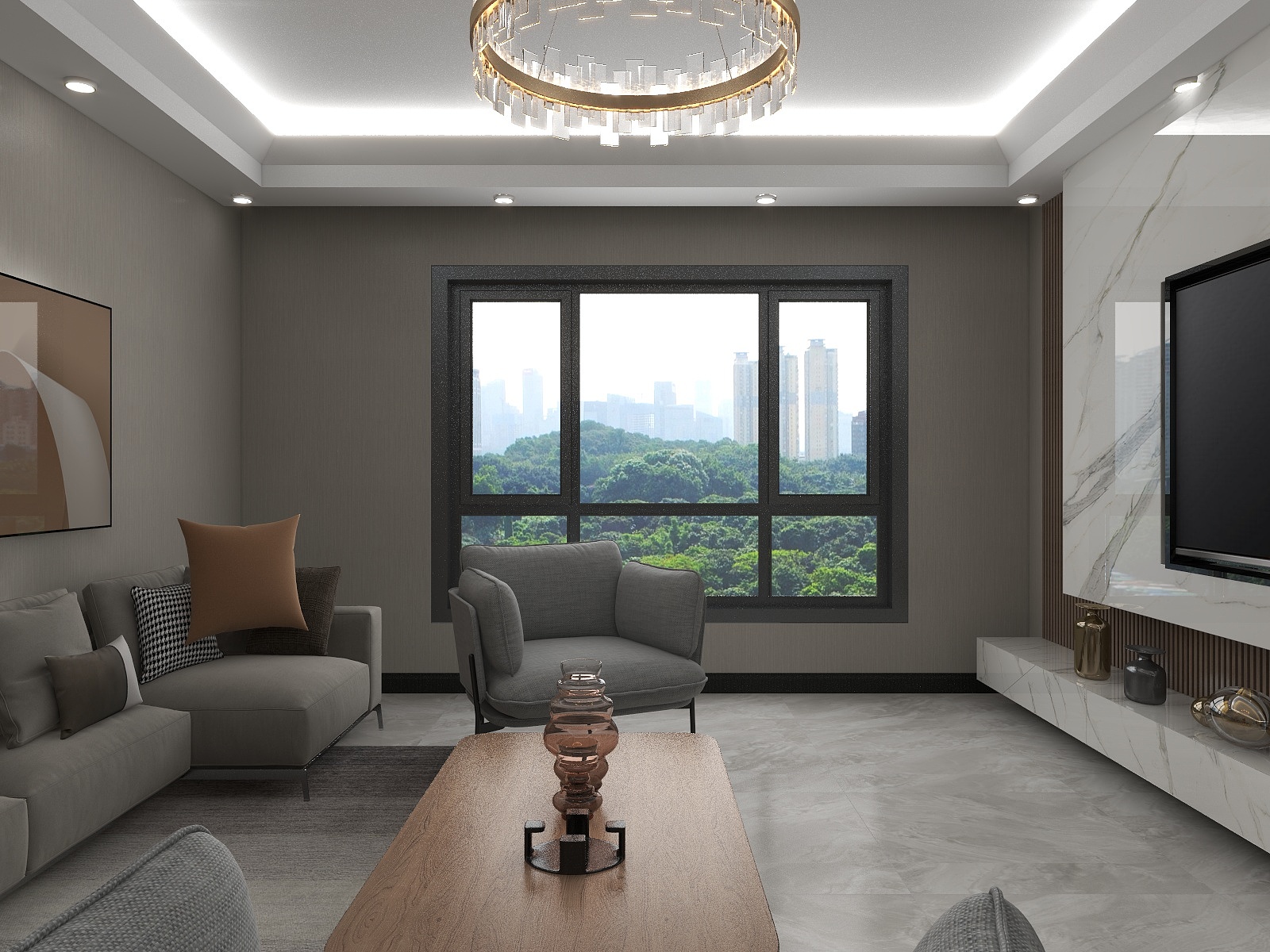 水哥vgUo-恒跃紫宸114㎡4室-装修设计方案