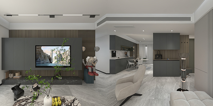 一览空间设计MR范-现代简约-深海幽灵-装修设计方案