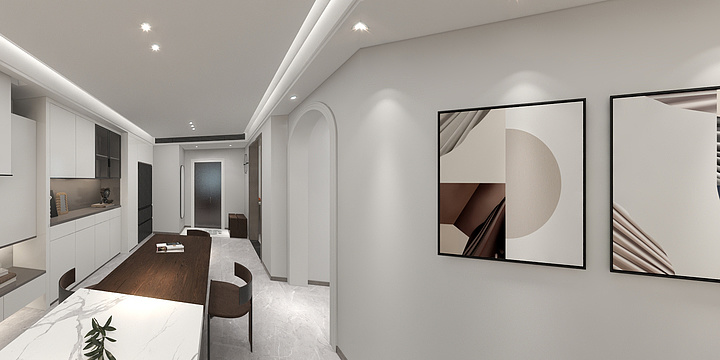 拾真空间设计-绿城-98户型 去客厅设计 爆改套间-装修设计方案